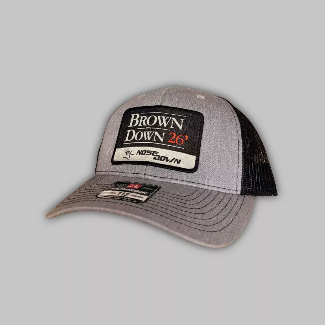 Brown Down 26Woven Trucker
