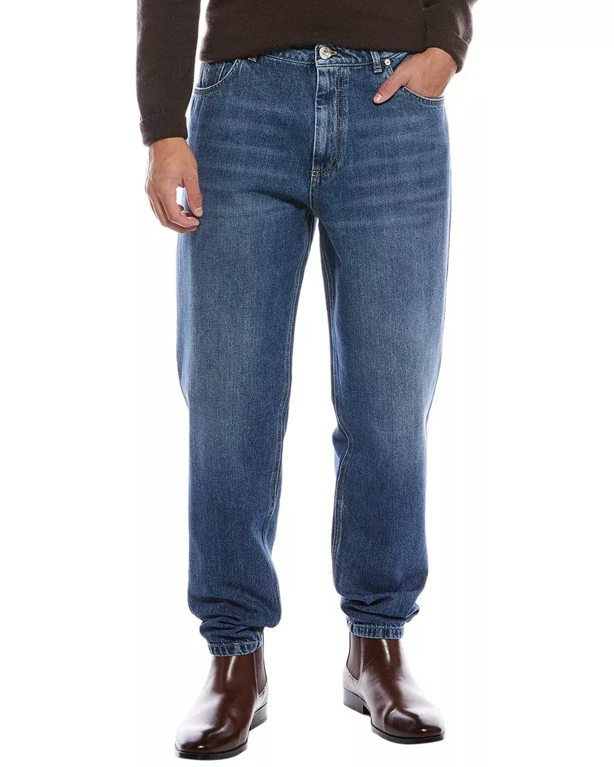 Brunello Cucinelli Medium Wash Easy Fit Jean