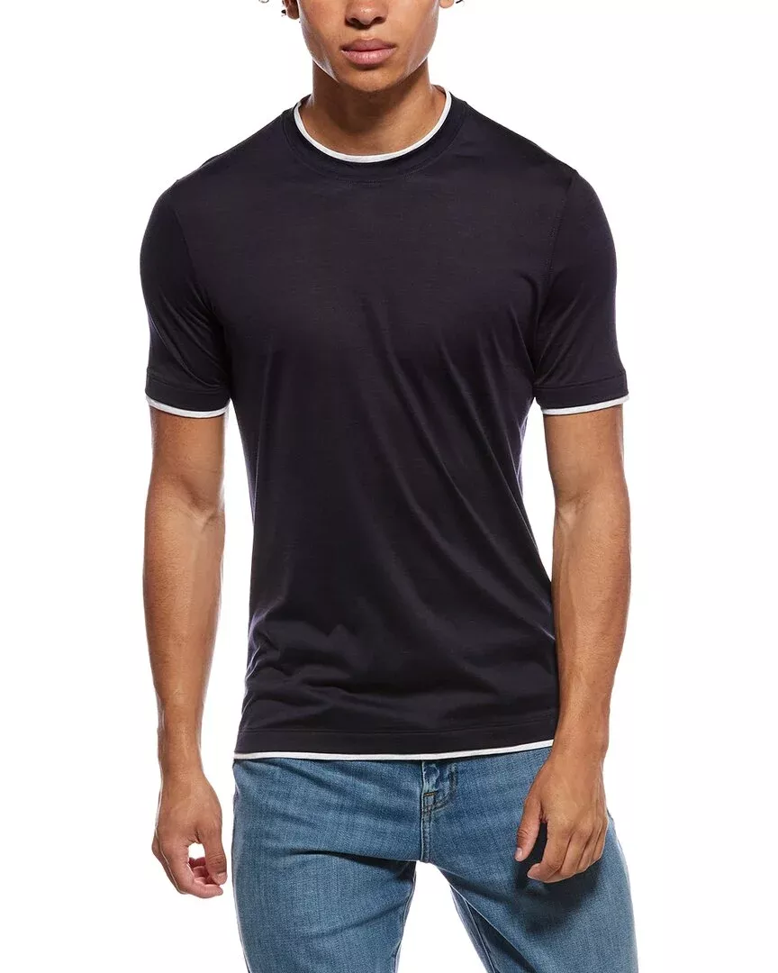 Brunello Cucinelli Silk-Blend T-Shirt