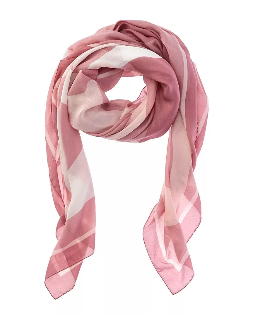 Burberry Logo Silk Scarf