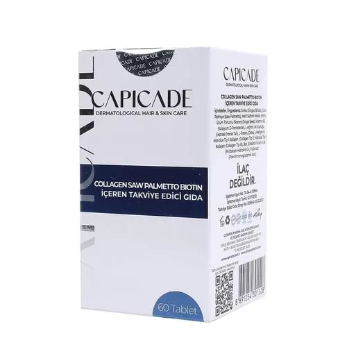 Capicade Collagen Saw Palmetto Biotin 60 Tablets