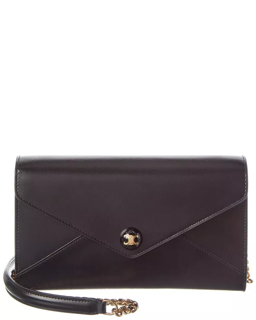 Celine Envelope Leather Wallet On Chain
