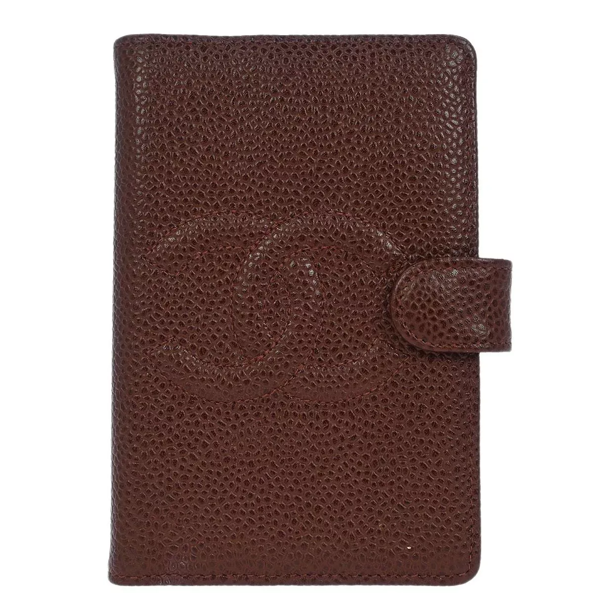 Chanel Cc Bifold Wallet Quilted Caviar Brown Leather Wallets Accessory (Authentic Pre-Loved)