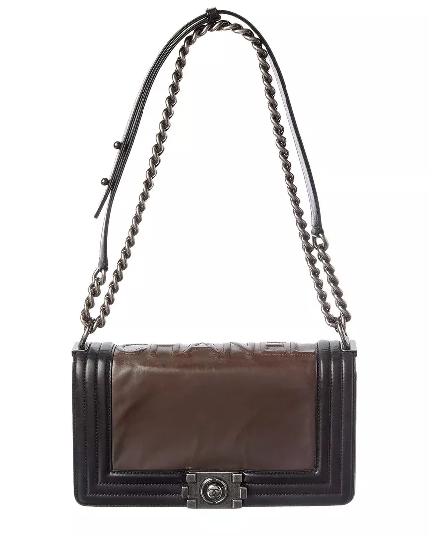 Chanel Dark Brown Caviar Leather Shoulder Bag (Authentic Pre-Loved)