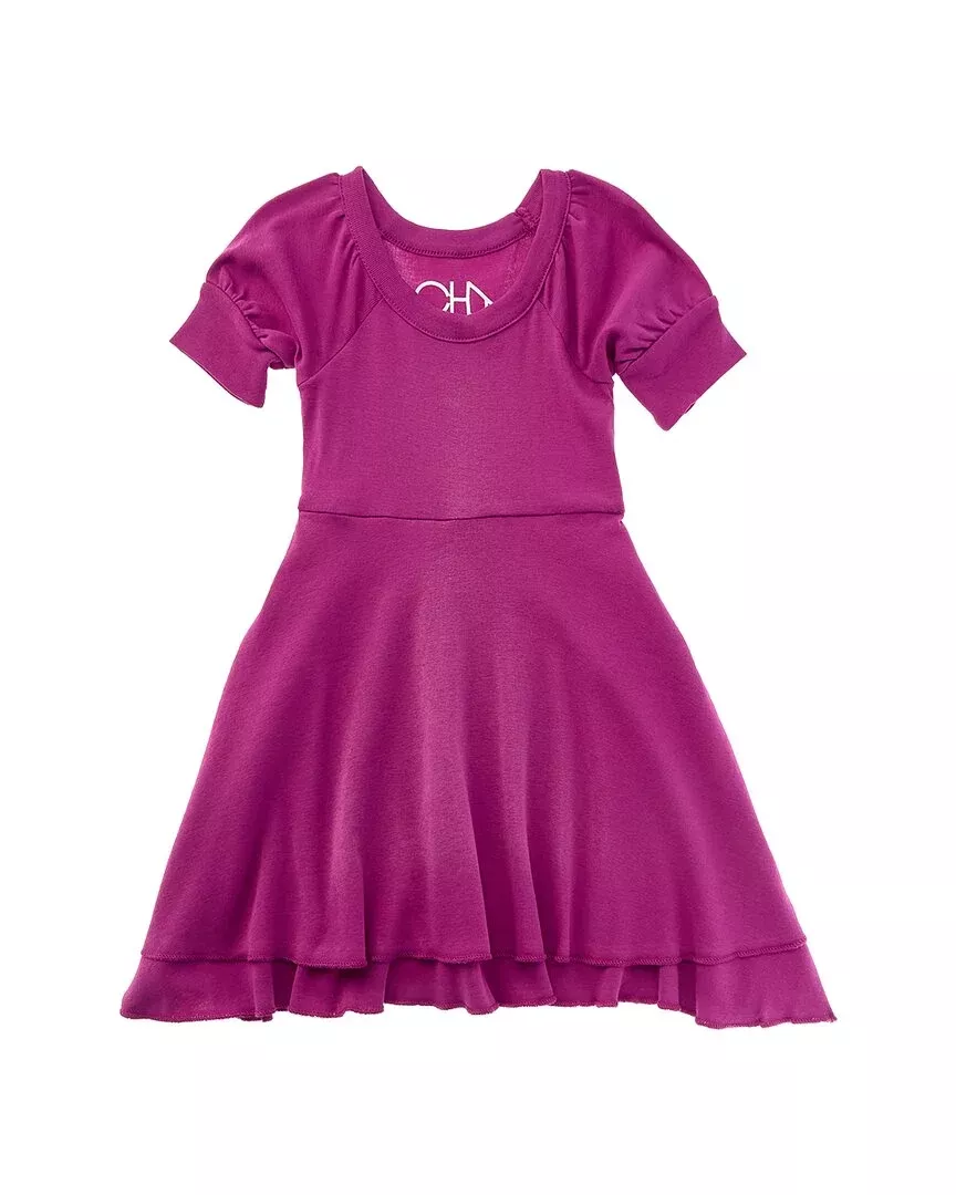 Chaser Baby Rib Puff Sleeve Dress
