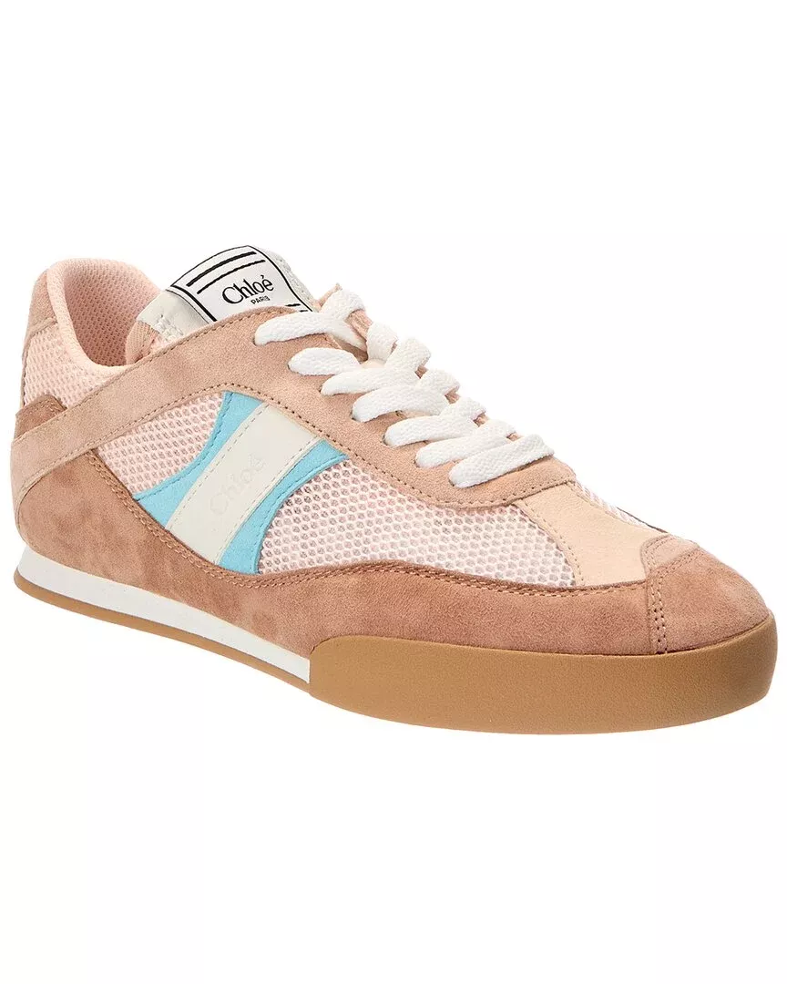 Chloé Kick Suede-Trim Sneaker