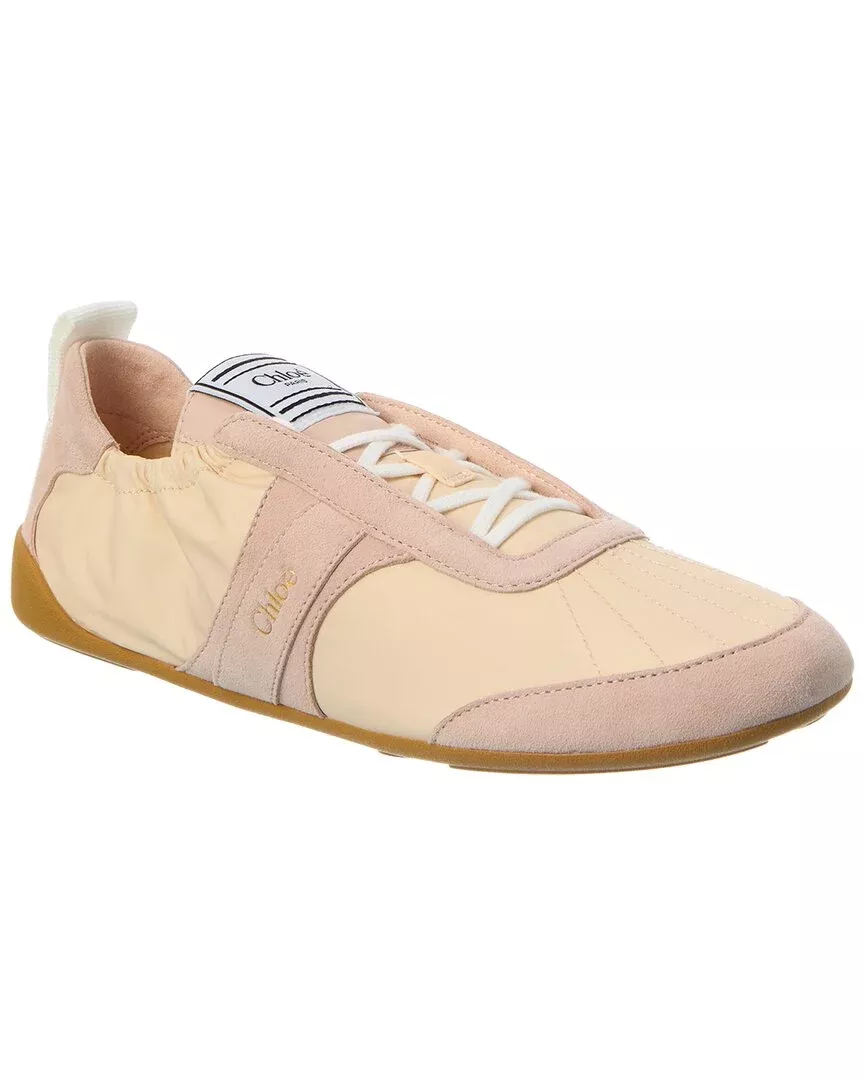 Chloe Kick Nylon & Suede Sneaker