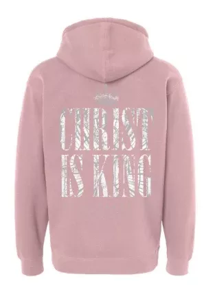 Christ is King Premium Hoodie - Pink