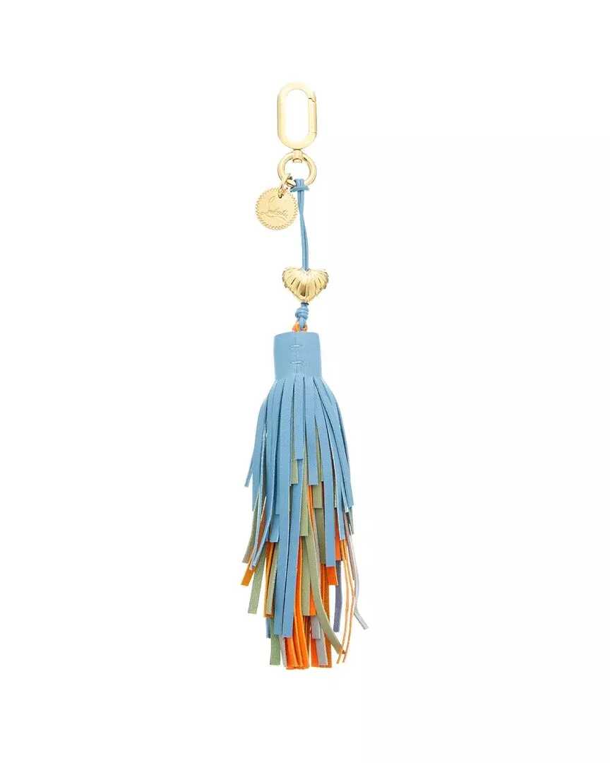 Christian Louboutin Logo Leather Keychain