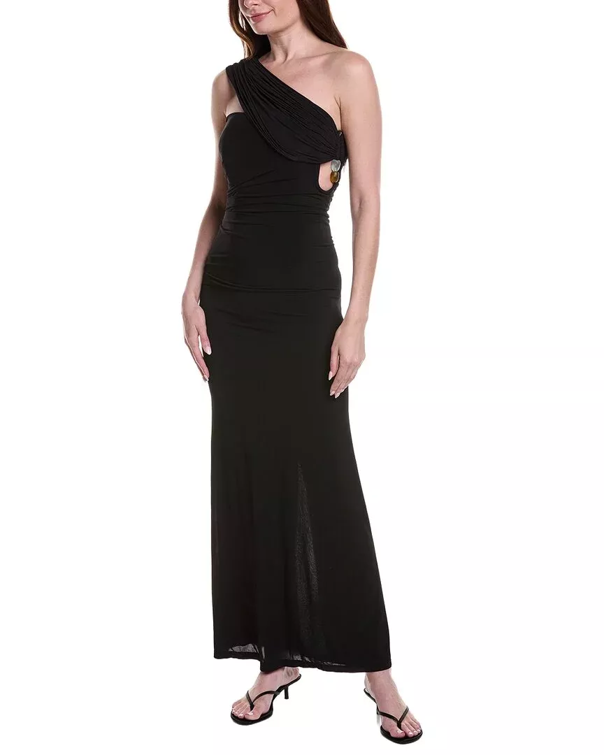 Christopher Esber Beach Glass Draped Jersey Strapless Dress