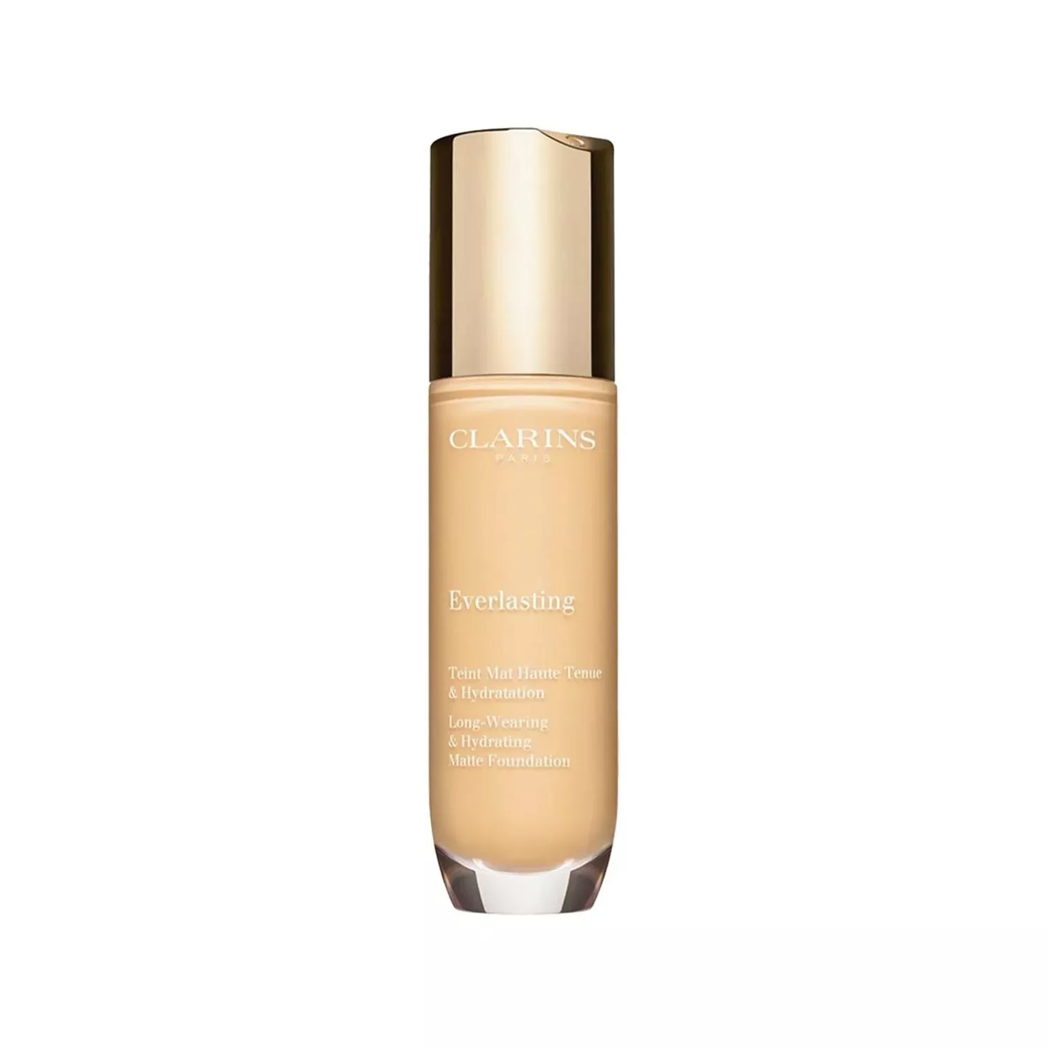 Clarins Everlasting 100.5W: Moisturizing Matte Liquid Foundation - Long-Lasting Coverage, Minimizes Imperfections, Evens Skin Tone (30ml)