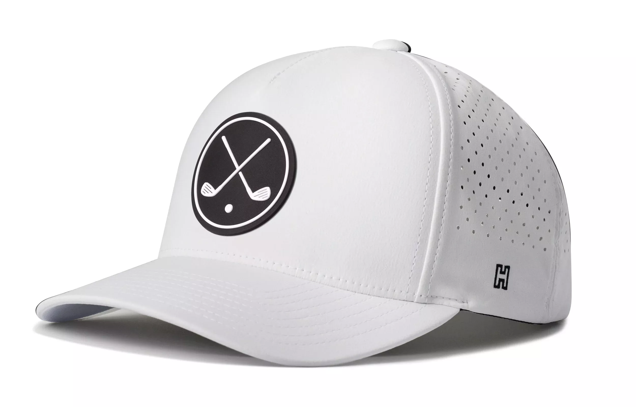 Crossed Clubs Performance 5-Panel Hat|Golf Flexfit Snapback