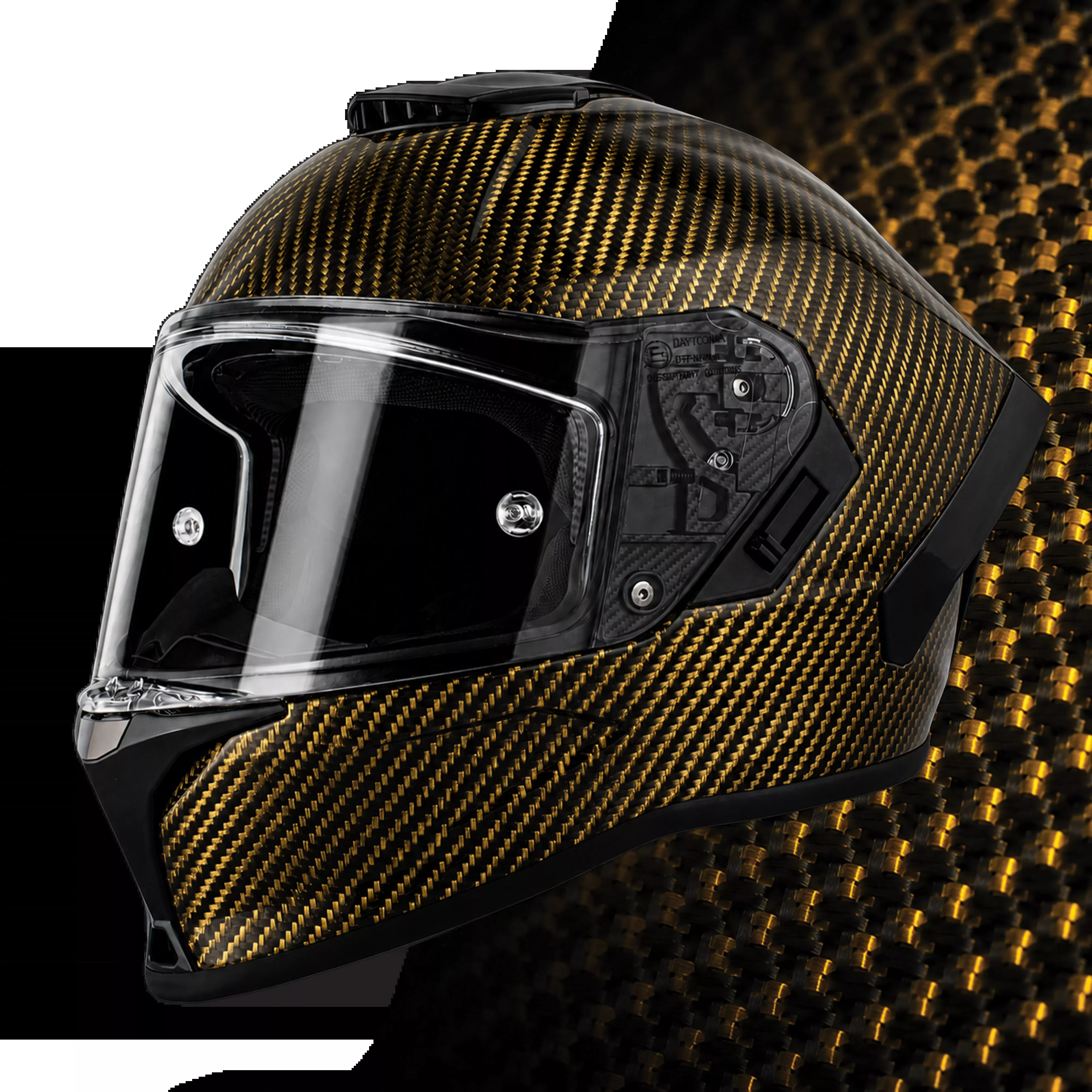 D.O.T. & ECE Daytona Viper- Gold Carbon Fiber