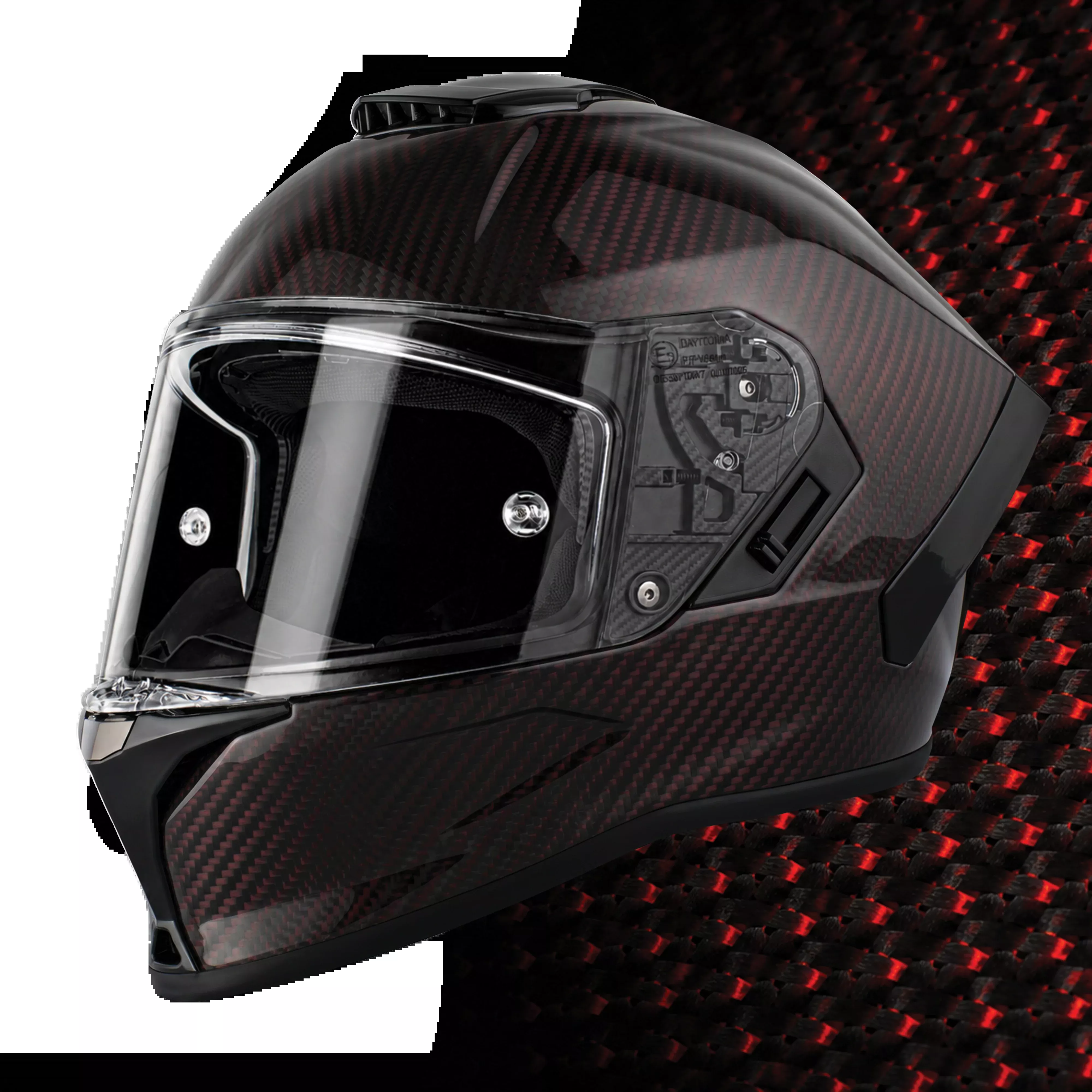 D.O.T. & ECE Daytona Viper- Red Carbon Fiber