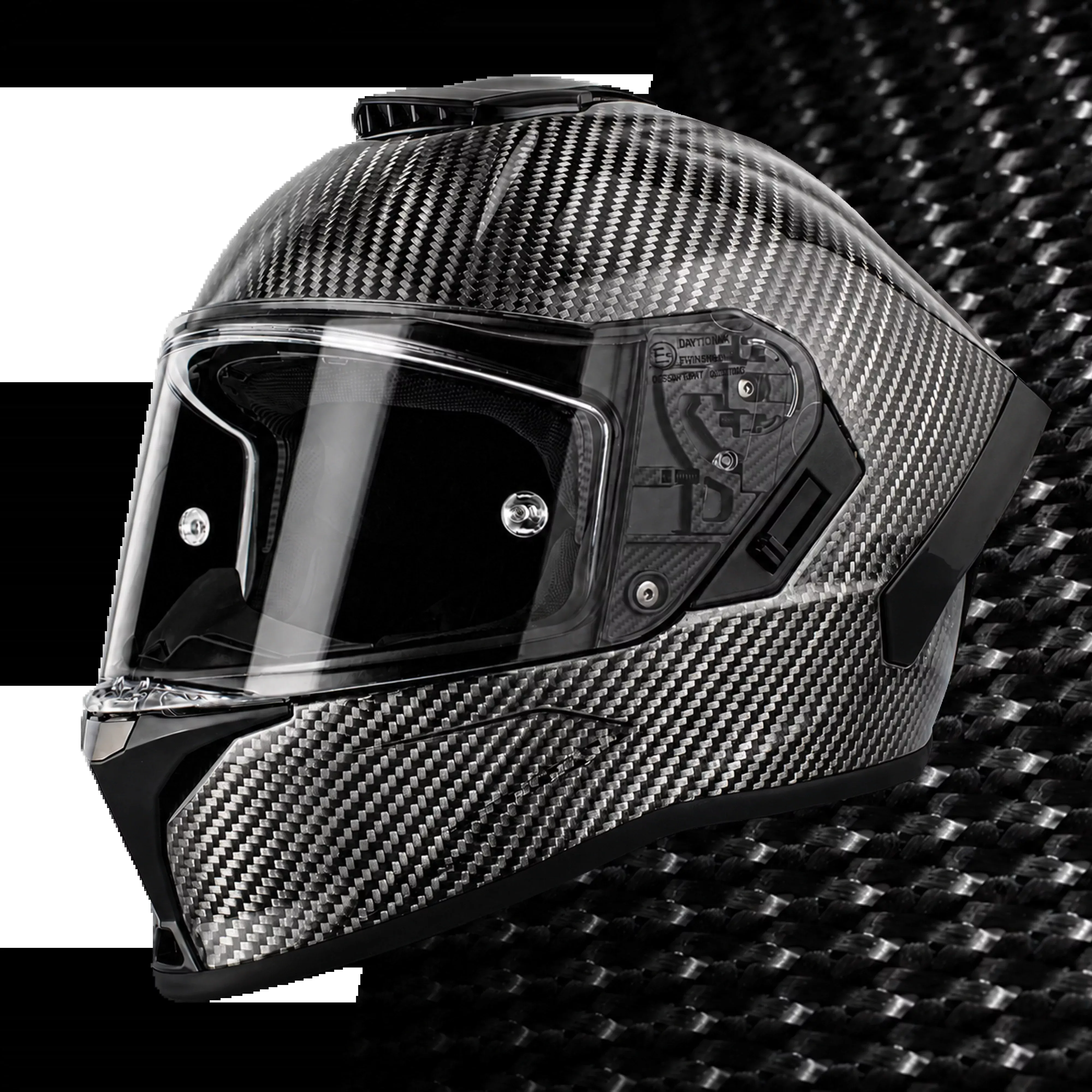 D.O.T. & ECE Daytona Viper- Silver Carbon Fiber
