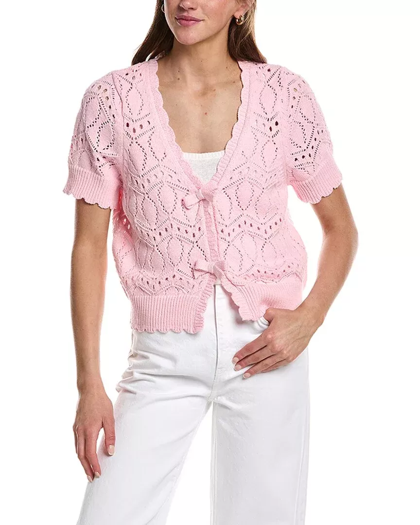 Design History V-Neck Bow Cardigan