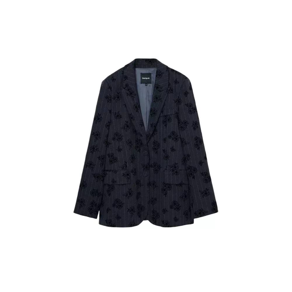 Desigual Gray Polyester Suits & Women's Blazer