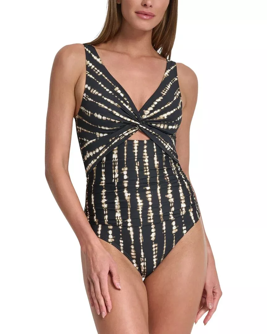 Dkny Keyhole Twist Swimsuit