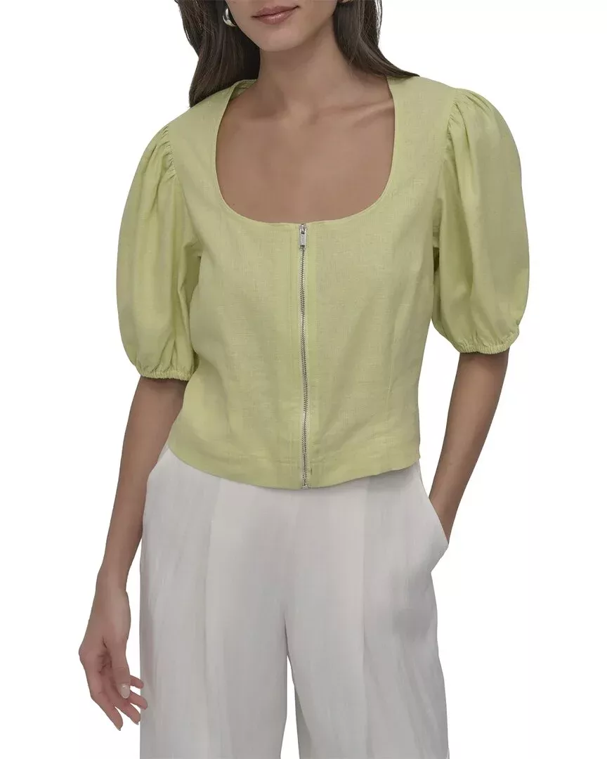 Dkny Linen-Blend Top
