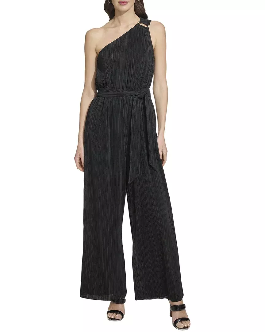 Dkny One Shoulder Plisse Pant