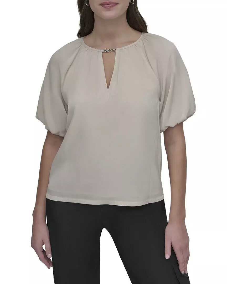 Dkny Puff Sleeve Top
