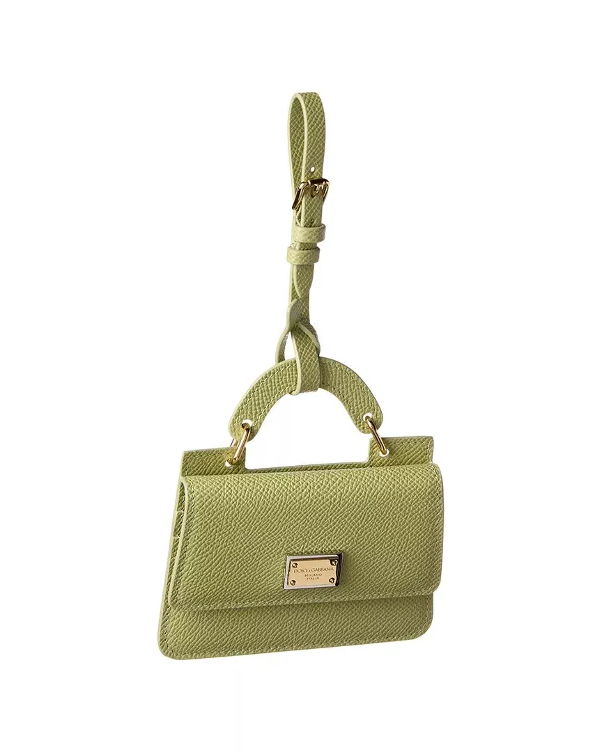 Dolce & Gabbana Logo Leather Key Chain Card Holder