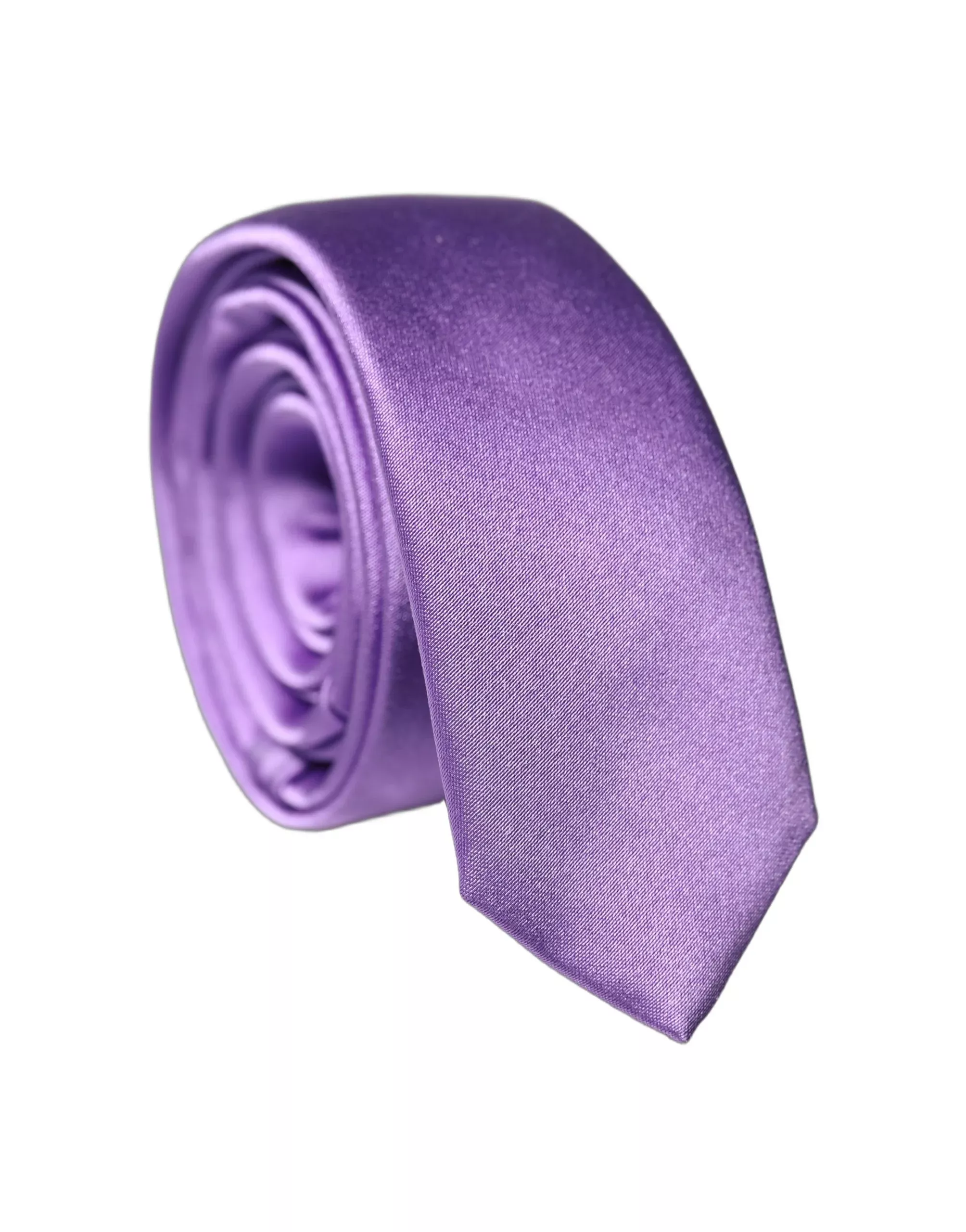 Dolce & Gabbana Purple Solid 100% Silk Adjustable Men Men'sd NeckMen's Men's Tie