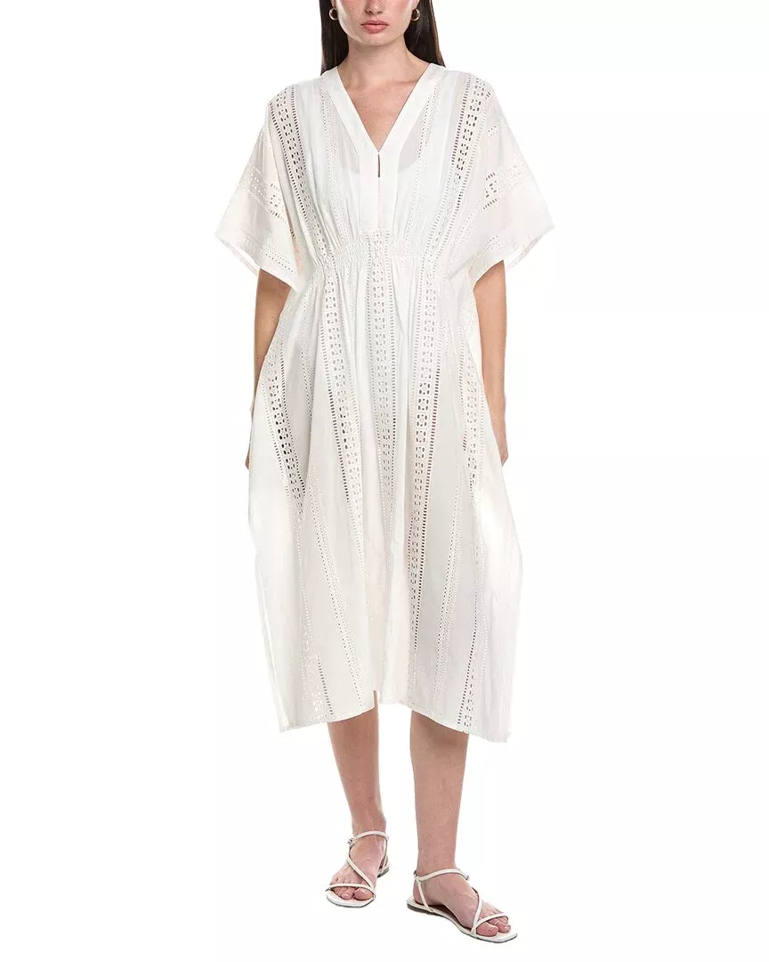 Echo Eyelet Maxi Caftan