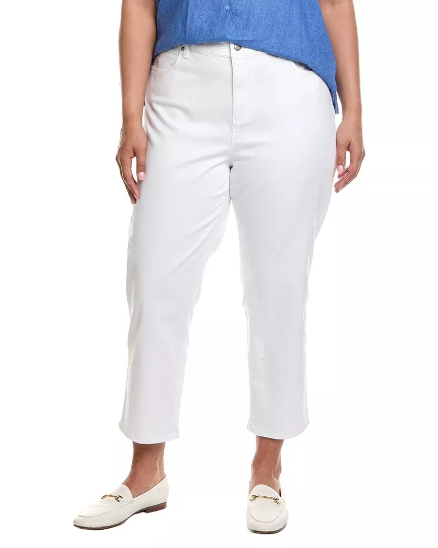Eileen Fisher Plus Straight Cropped Jean