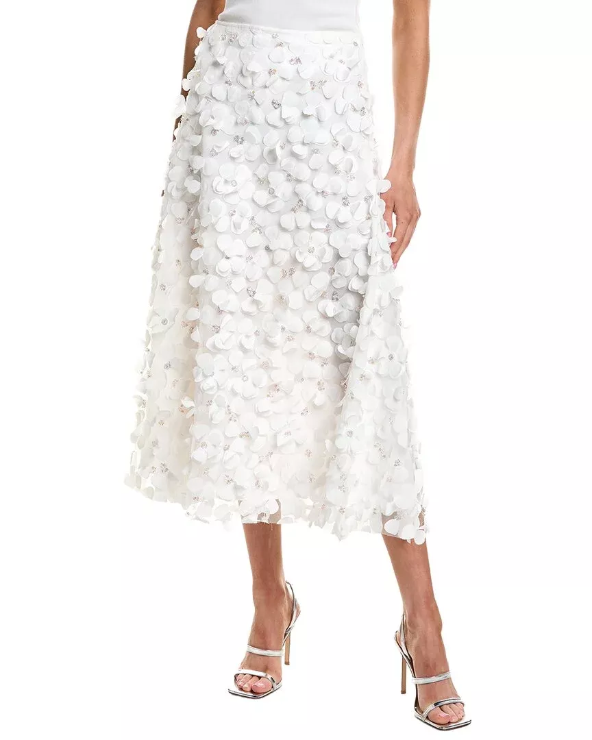 Endless Rose 3D Floral Maxi Skirt