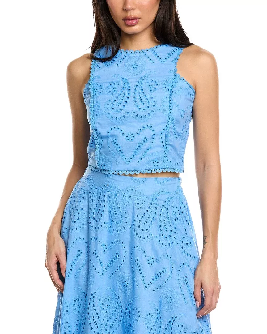 Estellina Eyelet Top