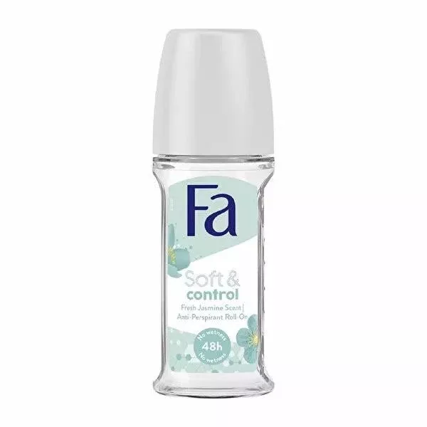 FA Deo Roll On Soft Control Jasmine - Gentle Deodorant Roll-On for All-Day Freshness