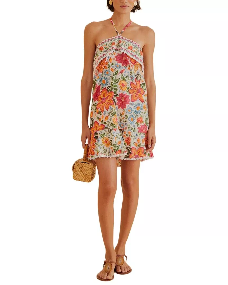 Farm Rio Bloom Garden Mini Dress