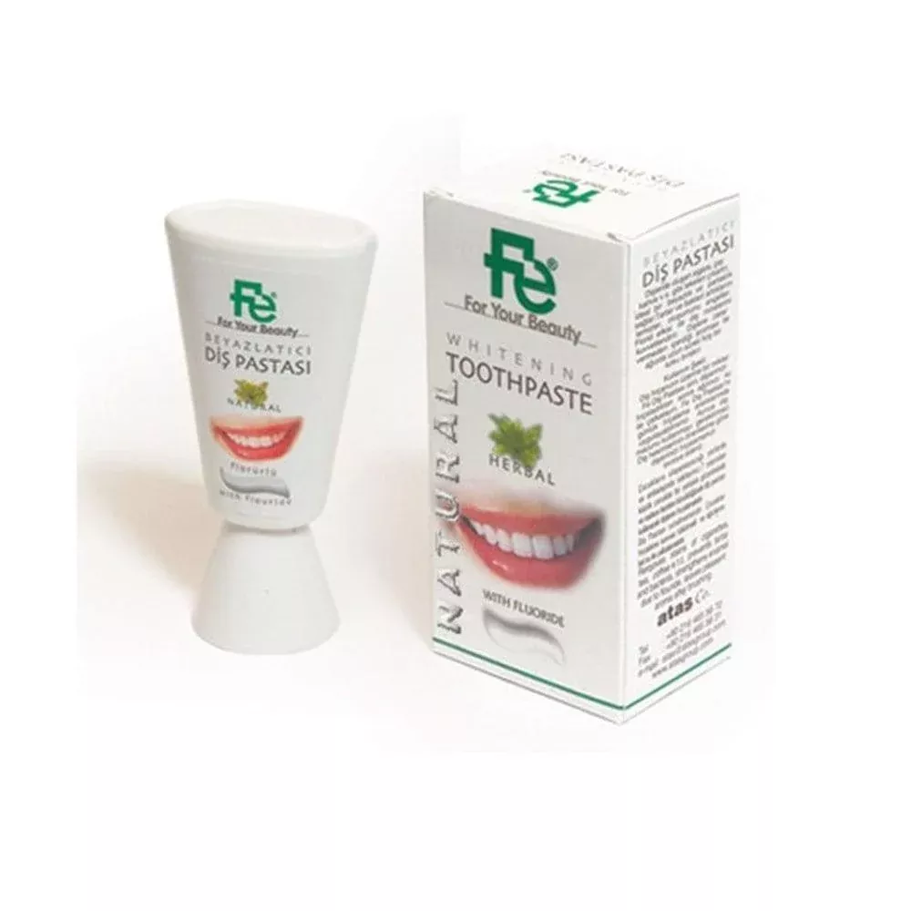 Fe Natural Toothpaste for Sensitive Teeth - 90g, Fluoride, Whitening & Tartar Control