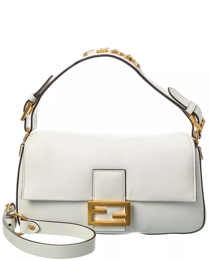 Fendi Baguette Leather Shoulder Bag