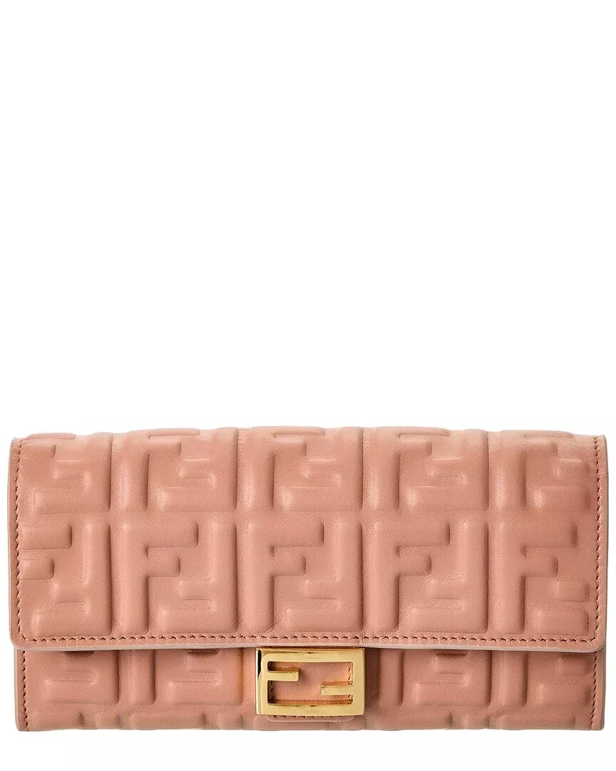 Fendi Baguette Leather Wallet On Chain