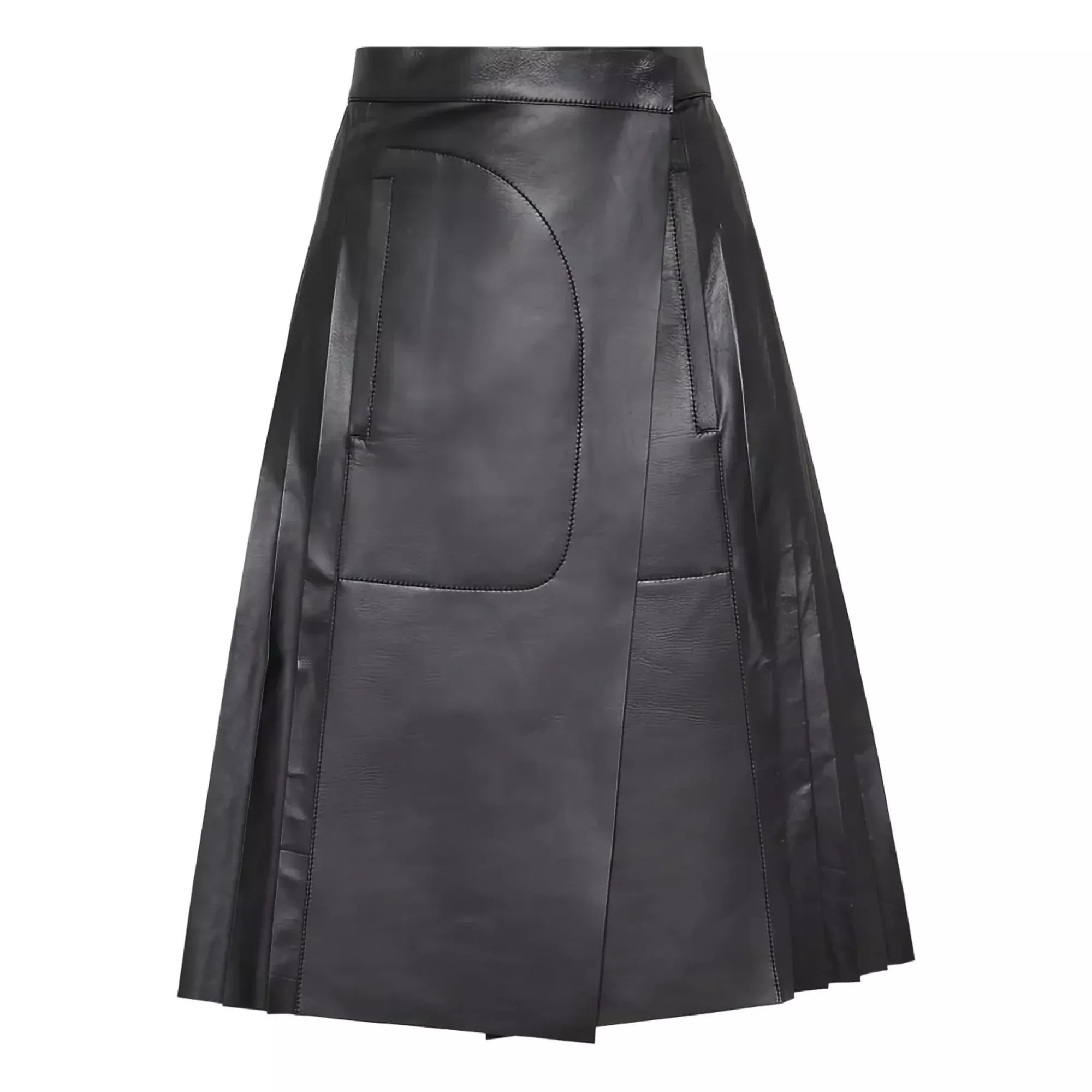 Ferragamo Leather-Skirt
