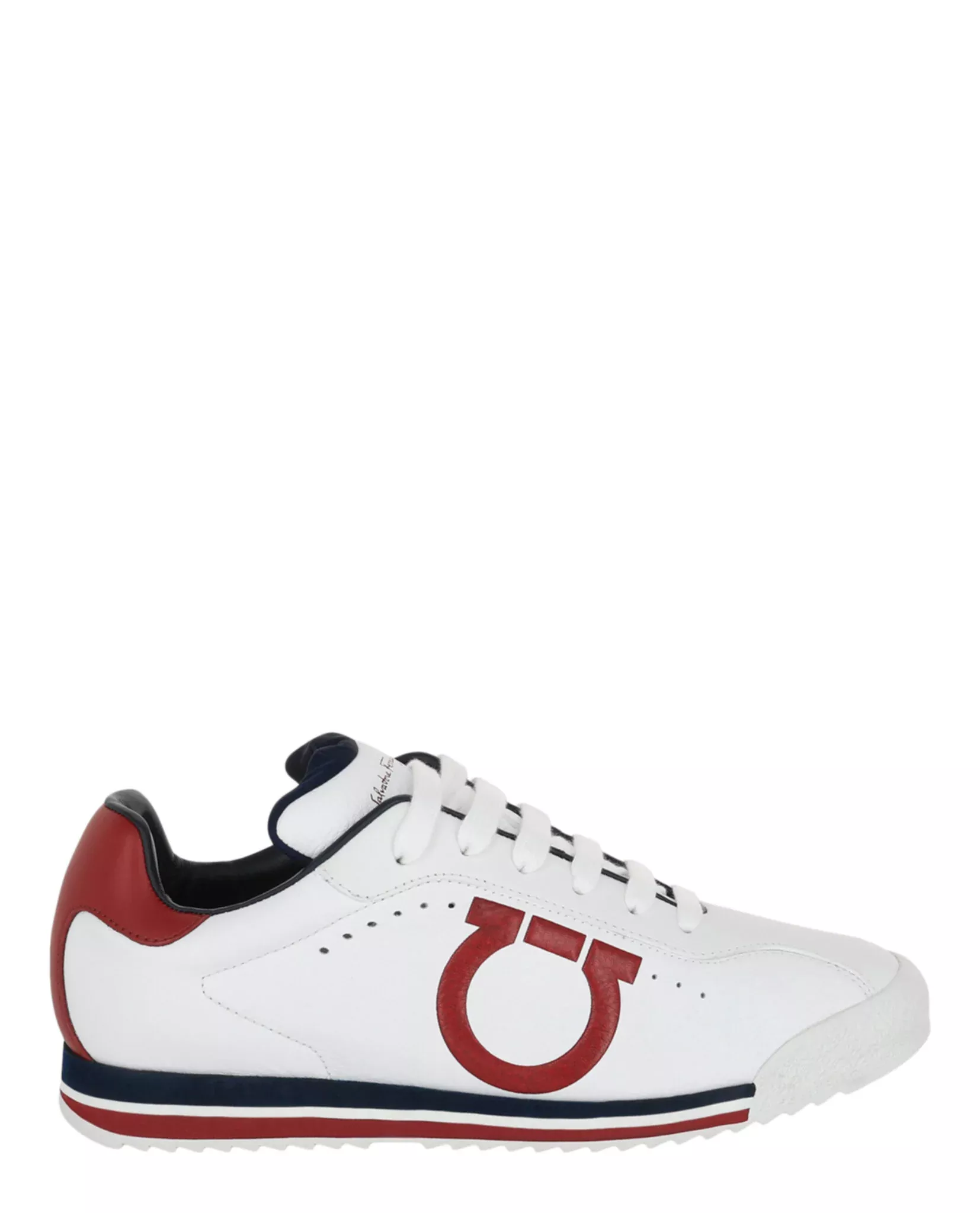 Ferragamo Mens Pring Leather Sneakers