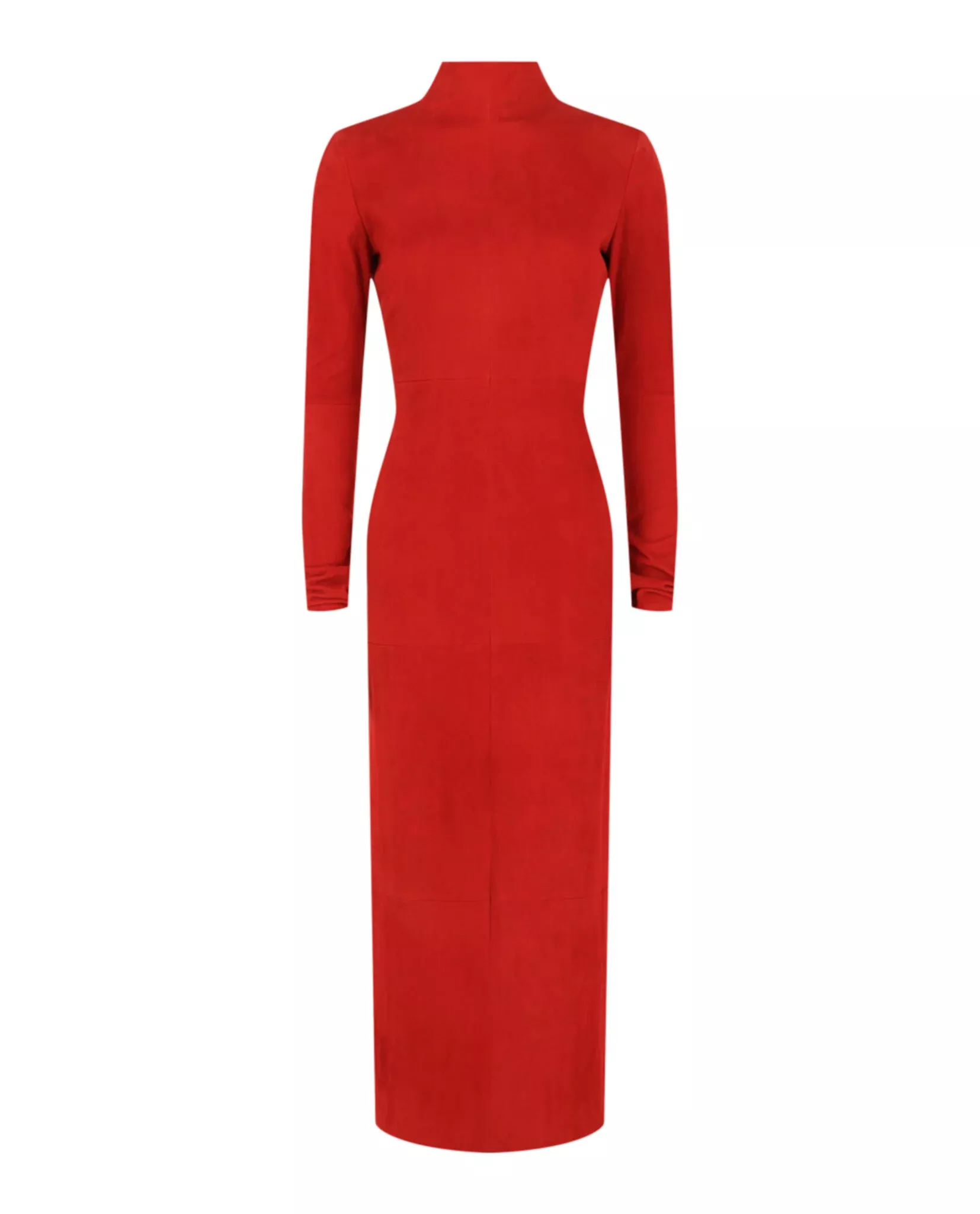 Ferragamo Womens Backless Suede Dress