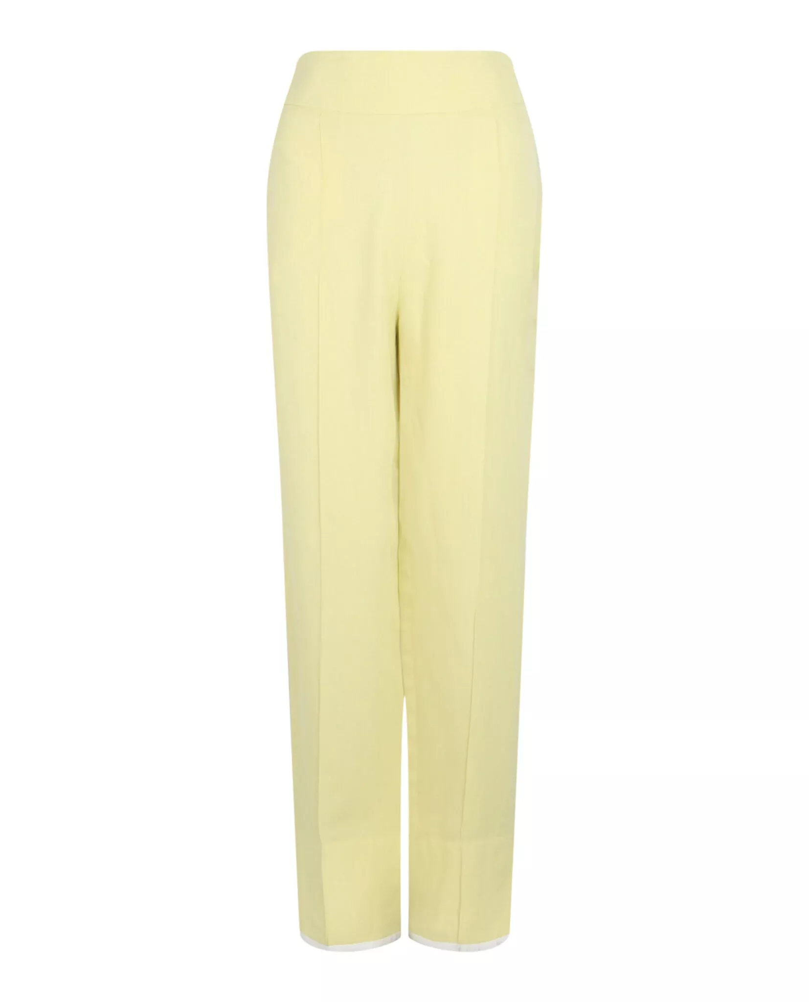 Ferragamo Womens Contrast-Piping Tailored Pants