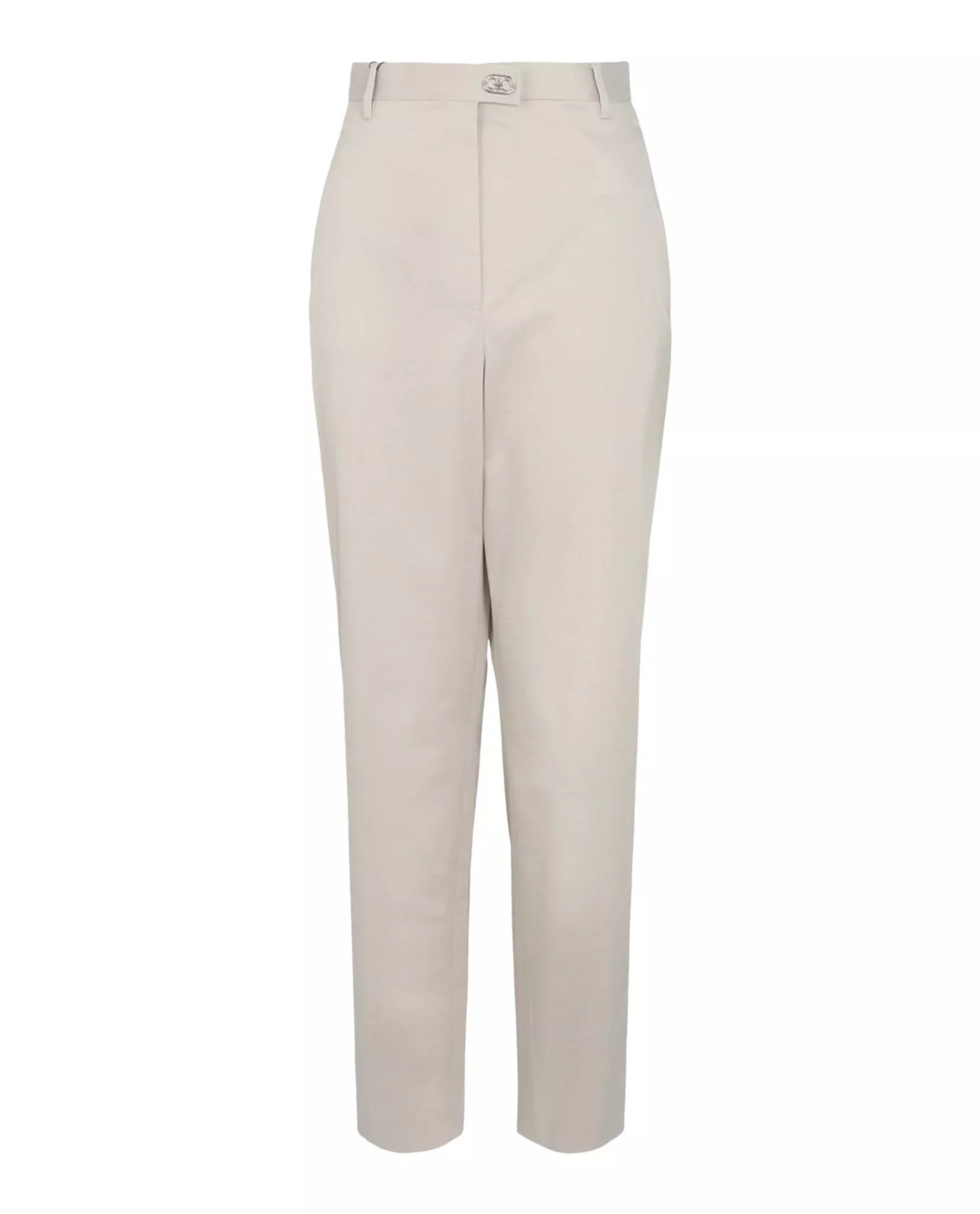 Ferragamo Womens Tailored Cotton-Blend Tapered Trouser