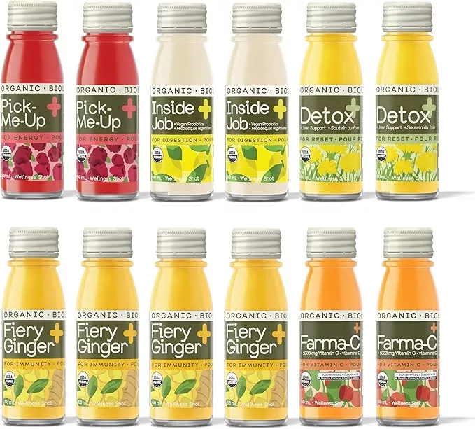 Fiery Ginger & Variety Pack (60 ml (Pack of 12), Variety Pack 2.0)