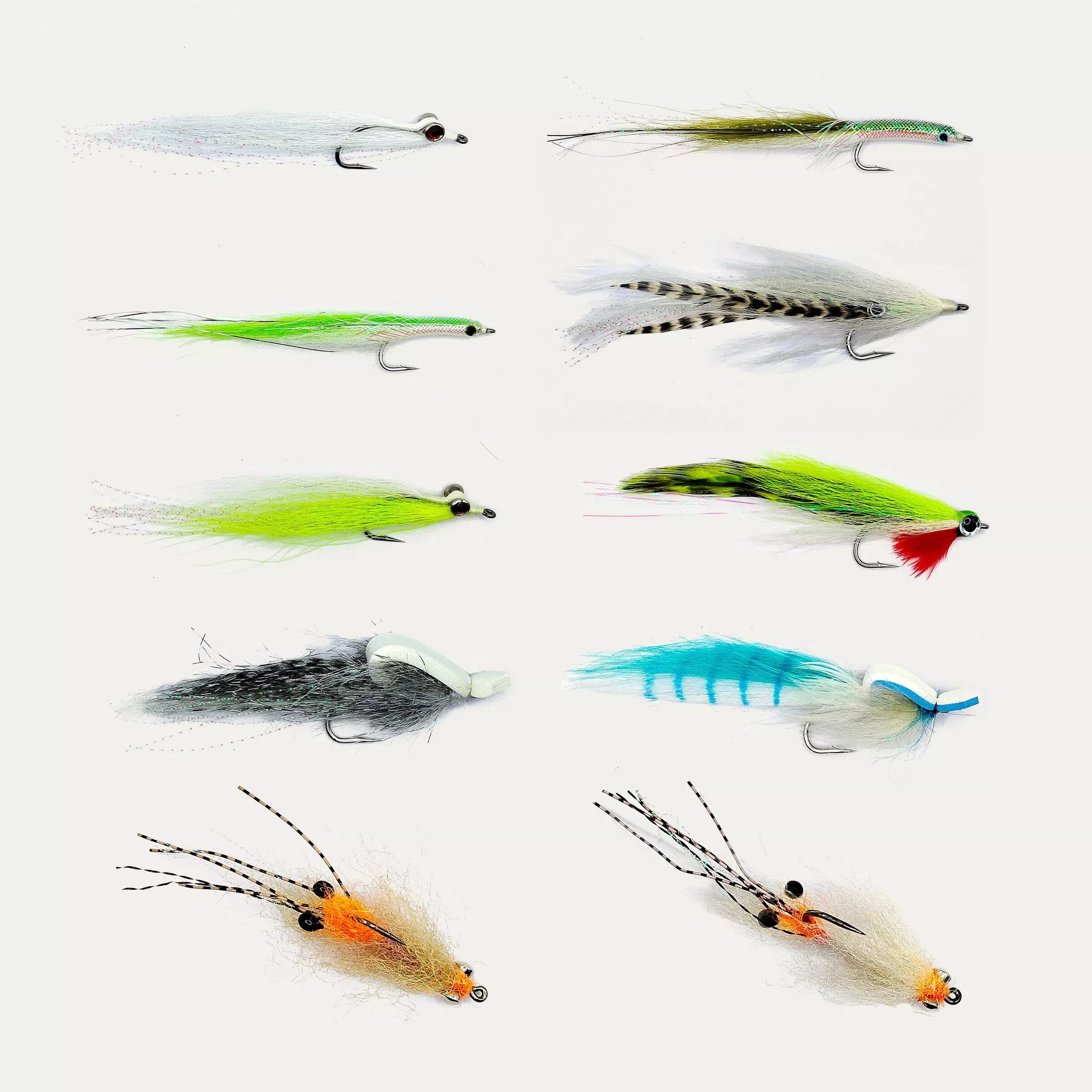 First Cast Beginner Saltwater Fly Assortment - 10 Flies