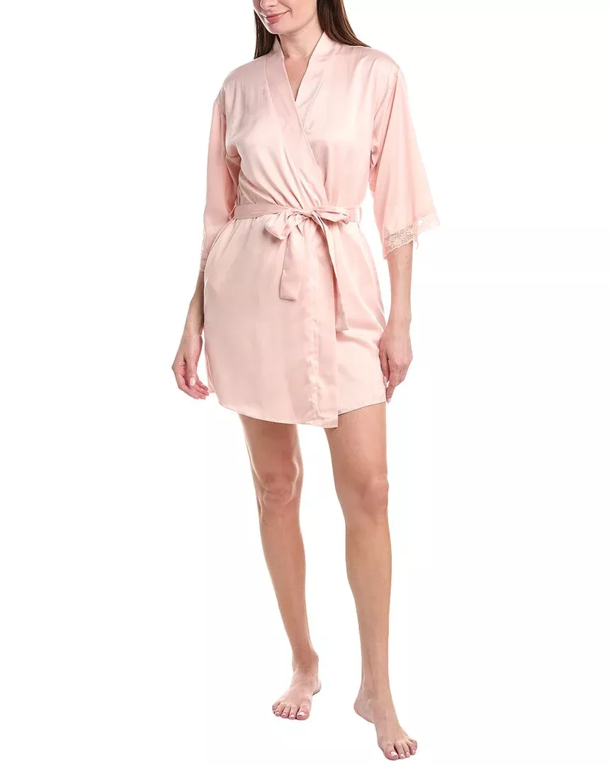 Flora Nikrooz 3Pc Solid Charm Wrap & Solid Charm Cami Set