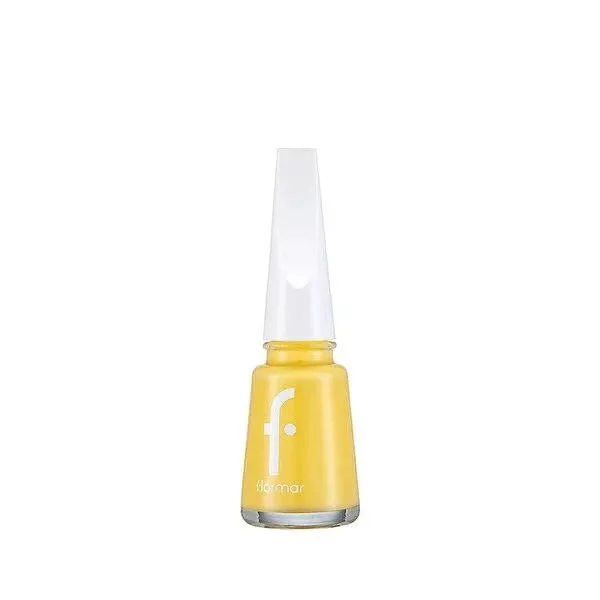 Flormar Long-Lasting Nail Enamel 553 Pineapple - Highly Pigmented, Easy Application, Mineral-Enriched