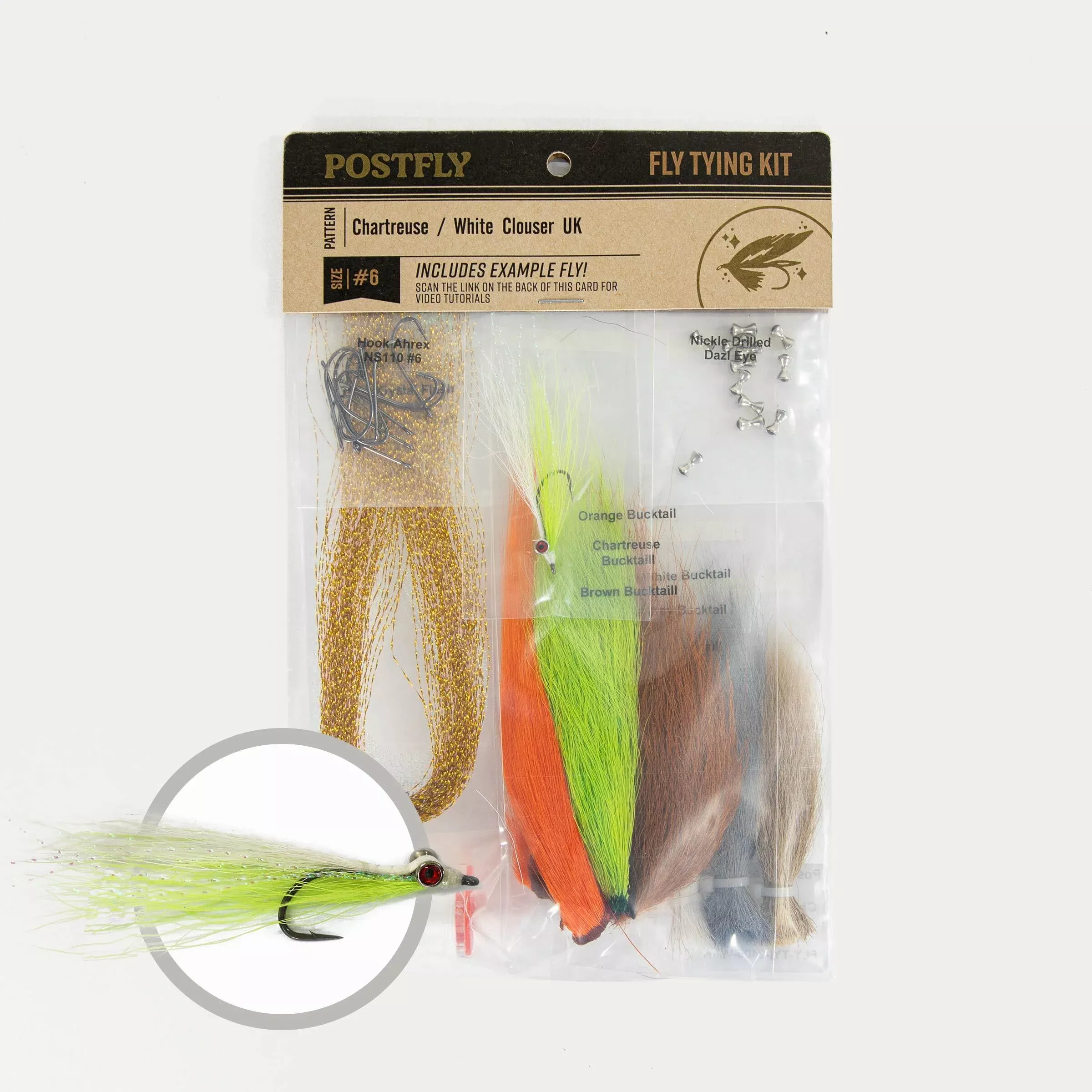 Fly Tying Kit | Clouser Chartreuse