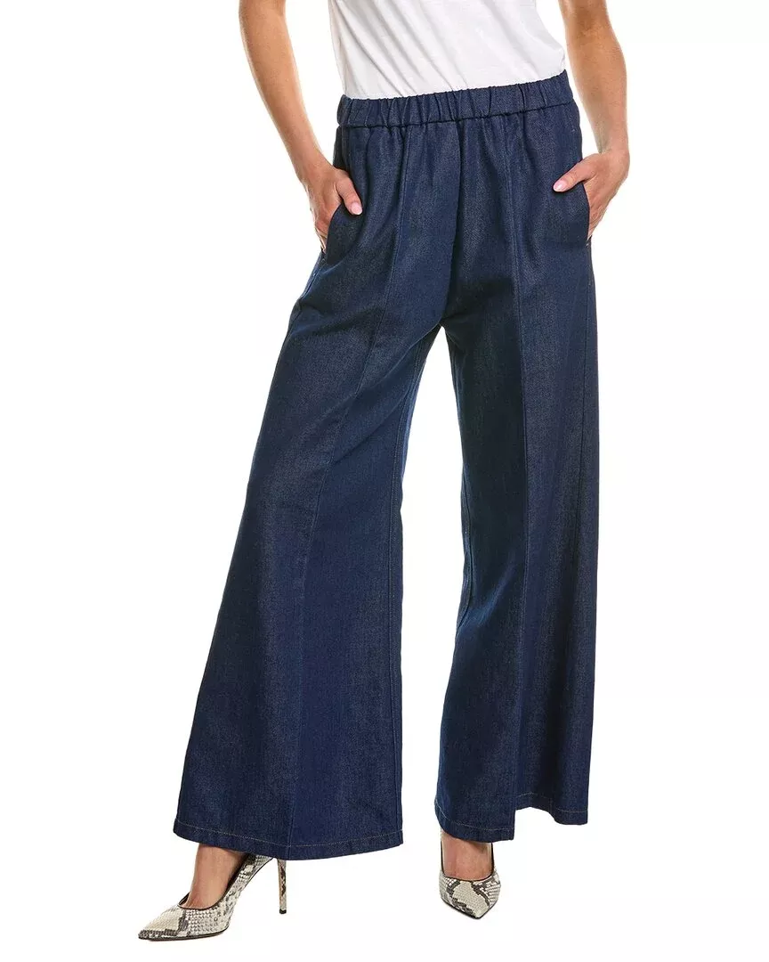 Forte_Forte Linen-Blend Denim Pant