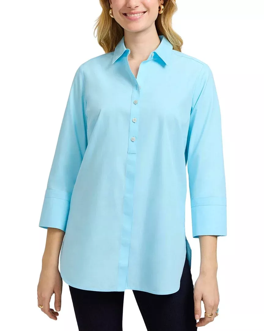 Foxcroft Madison 3/4-Sleeve Tunic Shirt