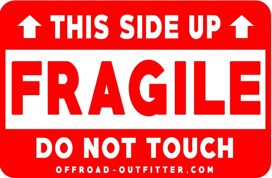 Fragile Do Not Touch Decal