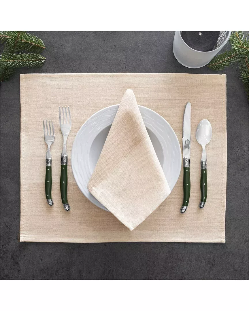 French Home Set Of 4 Striped Napkins